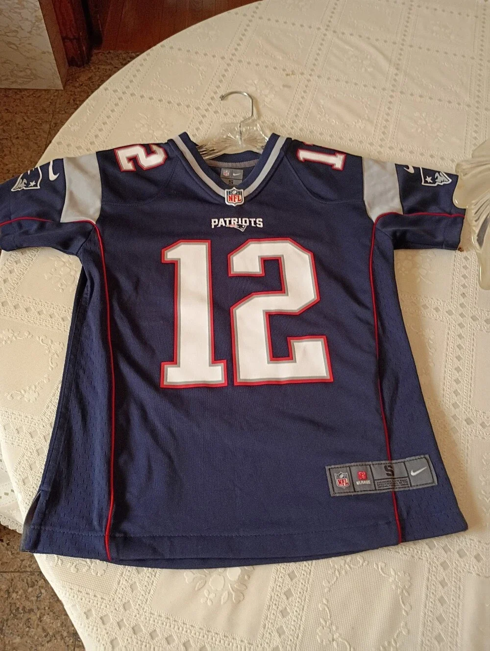 🏈 New England Patriots Youth Tom Brady #12 Nike Jersey, Small 8
